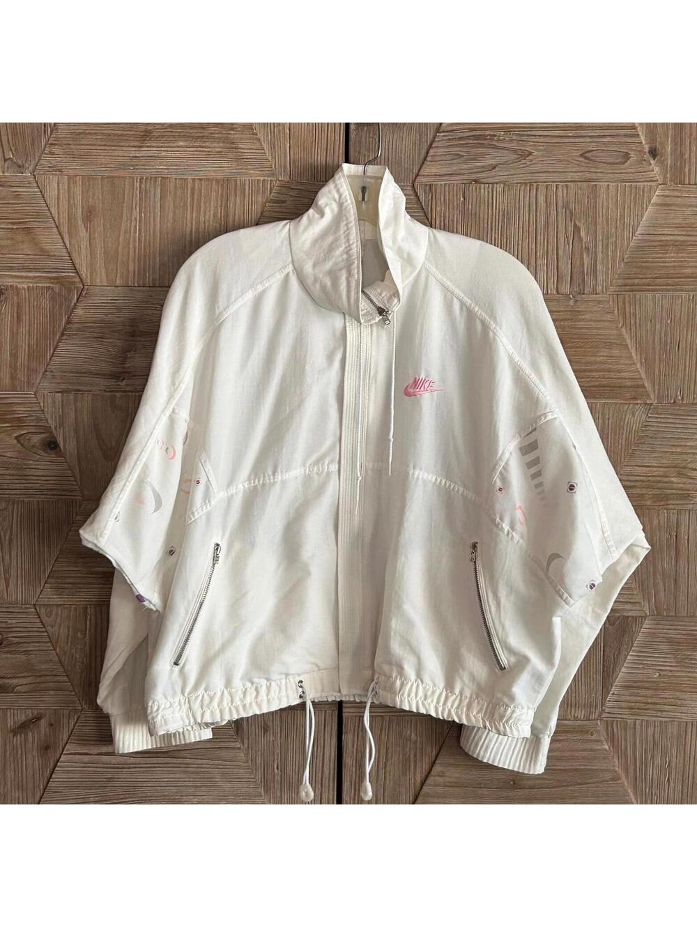 Vintage White Nike Challenge Court Jacket Size S/M Circa Tennis 80s